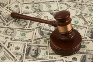New York Criminal Lawyer Gavel and Dollar Bills